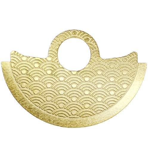 Golden waved metal sheet - golden,