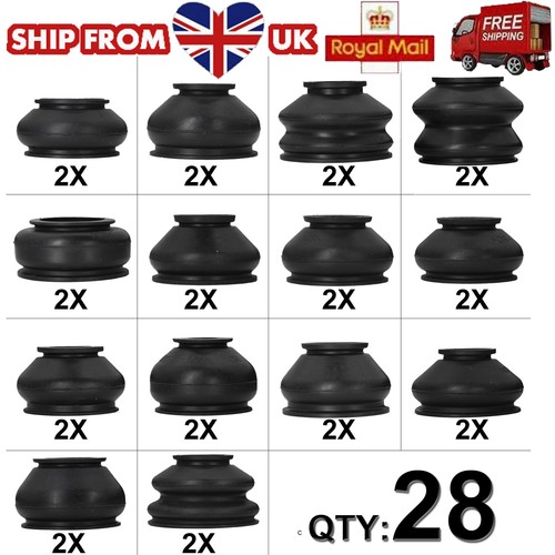 28x rubber ball joint boots - ball,