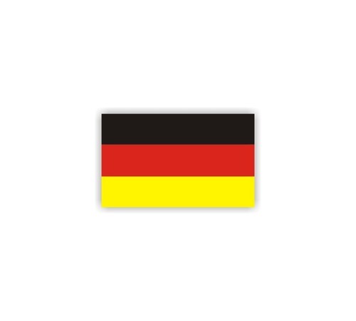 Mini german flag sticker decal - german,