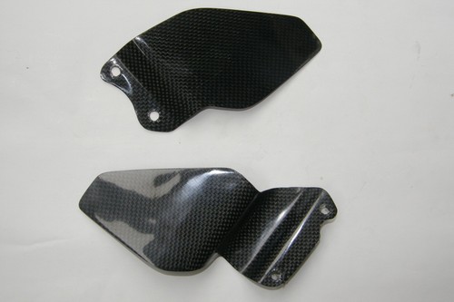 Carbon fibre heel plates - carbon,