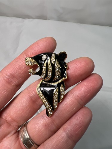 Beautiful black panther brooch - beautiful,