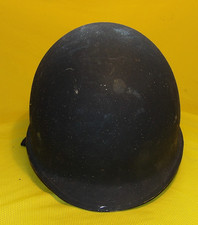 USA M1 STEEL HELMET BLUE WITH LINER  FROM STORAGE ( 4 ) NAVY ?