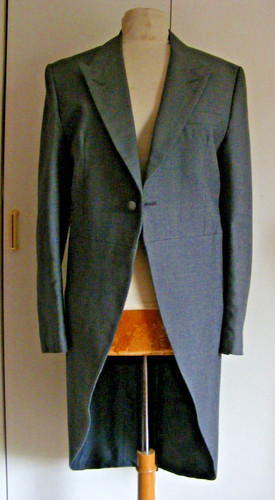 Vintage grey wool morning coat