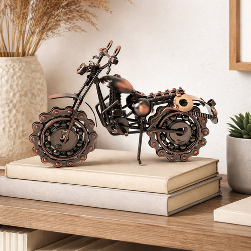 Scrambler motorbike bronze - scrambler,