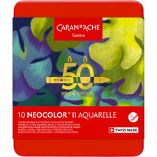 Caran d'Ache Neocolor II Water Soluble Wax Pastels - 50 Year Special Editions