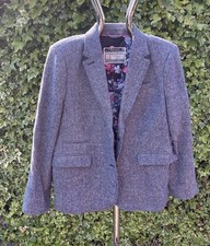 Joules Bronte Jacket Blazer Wool Blend Womens Fully Lined