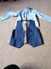 Next Boys Shirt Waistcoat Set Age 4-5 Years
