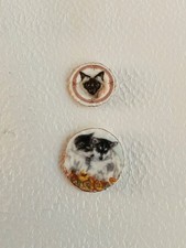 1:12 scale Dolls house Miniature hand decorated Fine china Display plates