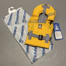 Crewsaver Life Jacket Child Seasafe Air Foam Buoyancy Aid Yellow Whistle