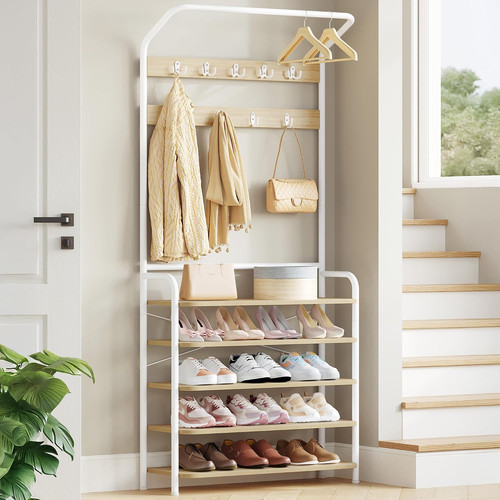 Coat stand hall tree shoe - hall,