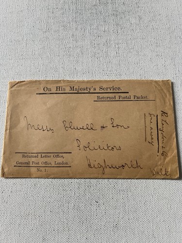 1901 returned letter office - 1901,