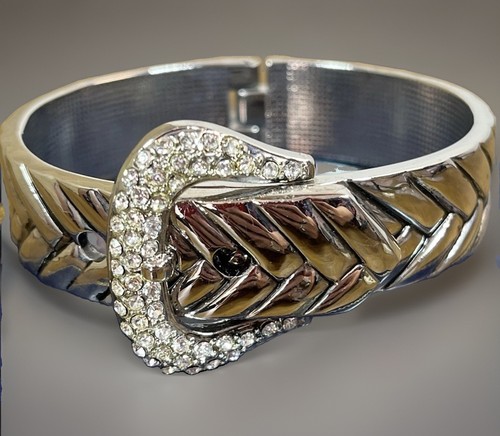 Belt buckle bangle bracelet - belt,
