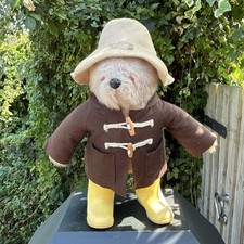 Vintage 1970s Gabrielle Designs Paddington Bear – 50cm – Dunlop Boots Fabric Tag