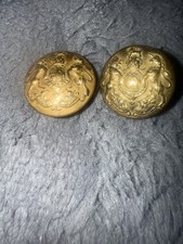 Two Brass vintage British Army General Service buttons "W.L.M. & Co. B'ham L'td