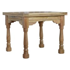 Butterfly Dining table 4-6 seater Chunky Mango wood in Oak finish