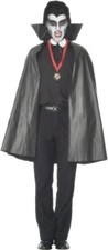 Halloween Black Pvc Vampire Cape