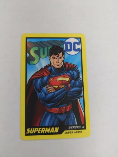 Round arcade superman card - arcade,