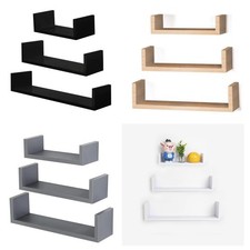 Set of 3 Floating Shelves Wall