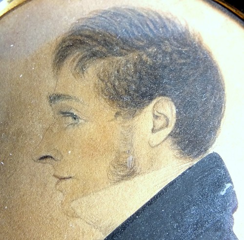 Antique georgian portrait - georgian,