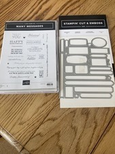 Many Messages  stamp & Messages Die from Stampin' Up!
