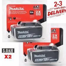 2 Packs 5.0AH Batteries For Makita 18V Battery Li-Ion BL1830 BL1850 BL1860B LXT