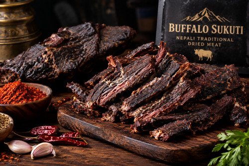 Buffalo cured and dried meat - cured,
