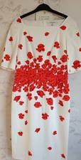 Bnwot Sold Out Exquisite LK Bennett Lasa Poppy Pencil Style Dress Size 12
