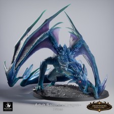 Sapphire dragon crystal - dragon, |