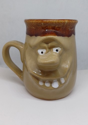 Vintage ugly face - vintage, stoneware