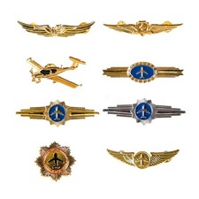 Aviation Pilot Wing Pilot Captain Chest Badge Airman Uniform Shirt Lapel Pin