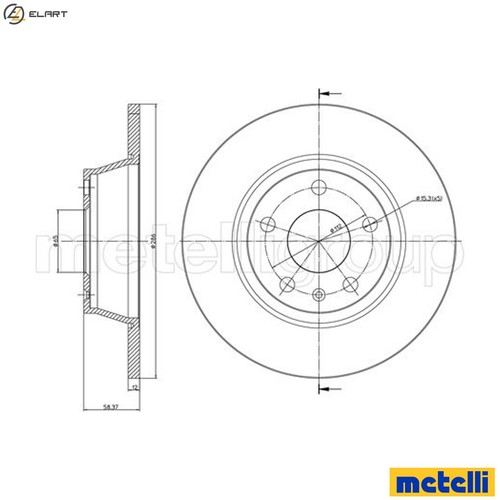 Brake disc 1021c for - 2x,