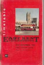 EAST KENT BUS TIMETABLE BOOK