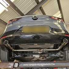 Mazda Stainless Steel Exhaust Backbox Delete 3.5” Tailpipe - See Description