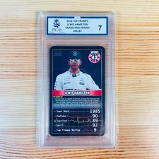 2016 Top Trumps F1 Grand Prix Heroes Lewis Hamilton Graded MGC 7 - VGC