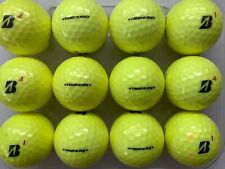 12 BRIDGESTONE TOUR BRX YELLOW GOLF BALLS  "PEARL GRADE"   LAKE BALLS  FREE P&P
