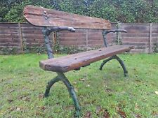 Vintage Faux Bois Branch Cast Iron Antique Garden Bench Seat FREE UK P&P 