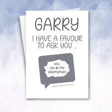 Personalised  Will you be my Best man Scratch card Card Proposal Best Man Funny