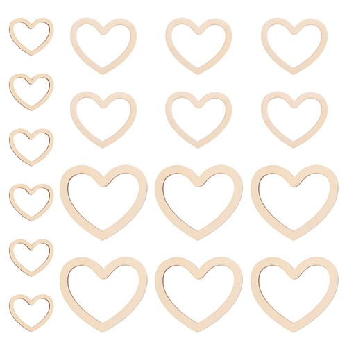 Durable wooden heart craft - wooden,