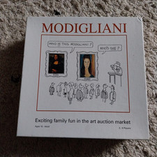 Modigliani Art Auction Market Board Game Brilliant Strategy Vintage 1993