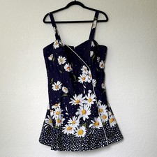 Vtg 1950s Swim Suit Dress