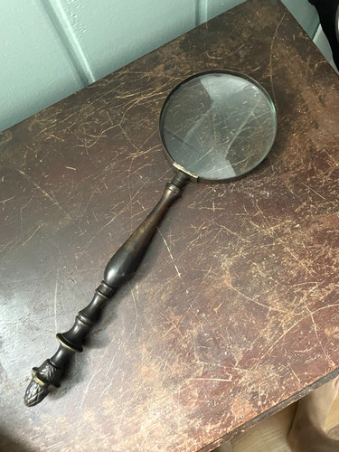 Vintage magnifying glass - magnifying,