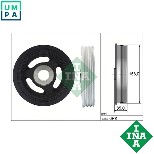 Belt pulley crankshaft - belt,