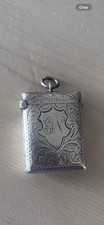 Antique Solid Silver Victorian Vesta Case Excellent Condition