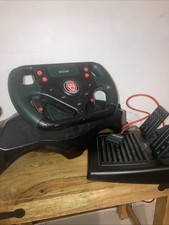 Jaguar Racing Steering Wheel And Pedals for PlayStation 2 Working