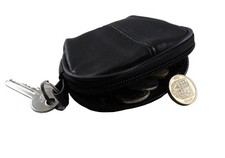 Men's Women’s Leather Key Coin Holder Bag Money Change Pouch Purse Wallet Small 