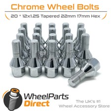 Wheel Bolts (20) Chrome for