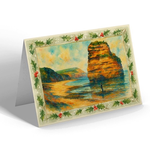 Christmas card ladram - card,