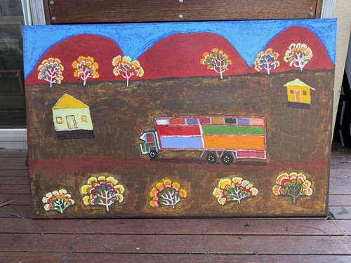 Large painting australian - large,