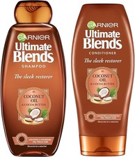 Garnier Ultimate Blends Shampoo And Conditioner Coconut Oil & Cocoa Butter 400ML