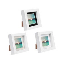 White 4" x 4" 3D Box Photo